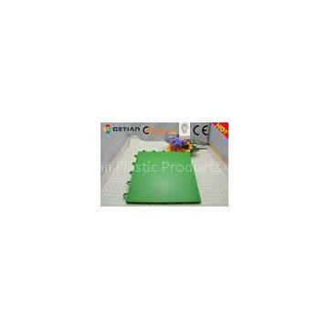 Green Modular Gym Sports Embossed Flooring