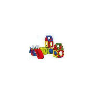 Child\'s Plastic Playground Slide Equipments , Children Playground Equipment