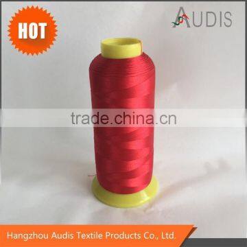 Red100% polyester embroidery thread 120D/2 dyed