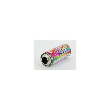 65 Printed Aerosol Tin Can Butane Gas / Hair Spray Can Rustproof