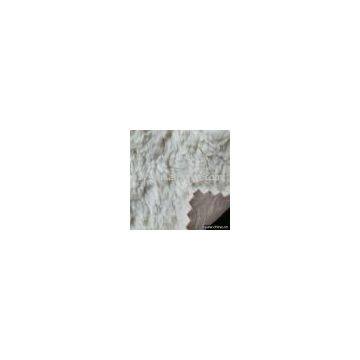 embossing suede+plush bonded fabric