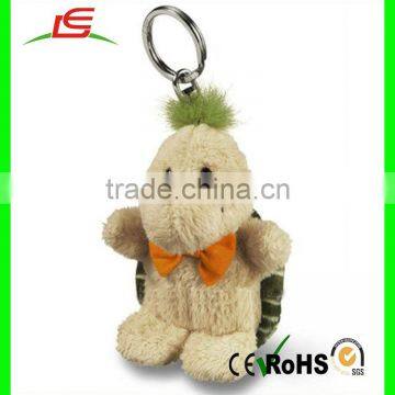 Promotion high quality hot selling custom lovely plush turtle keychain