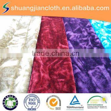 tricot spandex velvet fabric ,luxury furnishing fabric