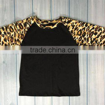 Latest design hot boys t shirt cotton boys clothes kids wholesale leopard children shirts