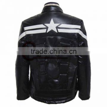 Movie Marvel's The Avengers Captain America Jacket Adult Men Cosplay Costume Custom Made