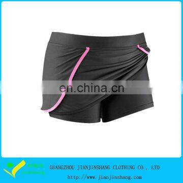 Newest Designed Black Color Golf Skirts With Inner Short Shorts Promotion