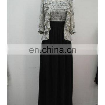 CHEFON Fashion long sleeve chiffon maxi dresses for women