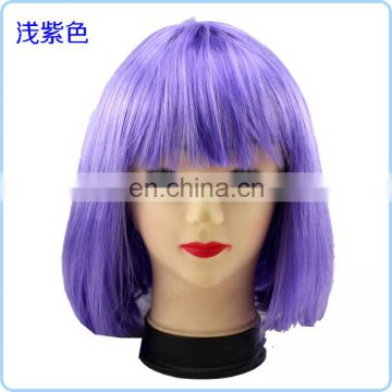 Purple cosplay cheap bob short wigs FGW-0061