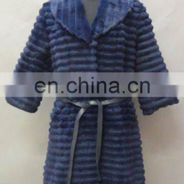 Lady's Long Rabbit Rur Coat