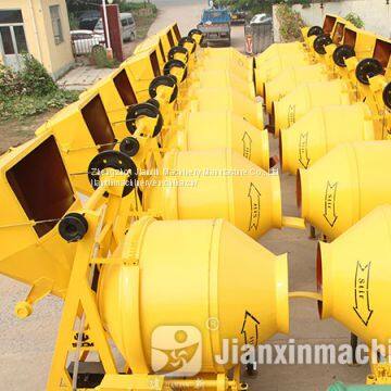 Jzr350 Diesel Portable Mini Concrete Mixer Machine With Hopper And Lift