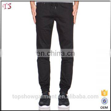 OEM custom made drawstring waist whoelsale blank jogger pants men