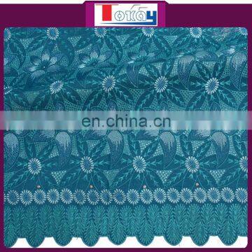 Cotton material embroidery swiss voile fabric for wedding