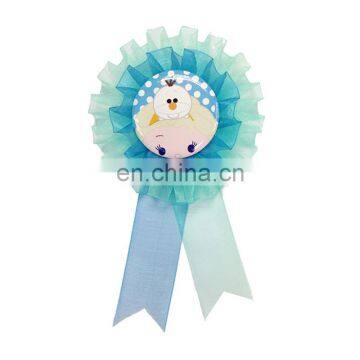 FahionS school kids gift cool cheap custom badge award rosette ribbon button