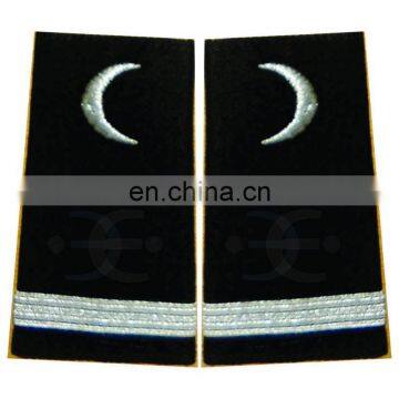 Silver moon Silver French Braid & Embroidered epaulettes | Yachting Crew Epaulettes