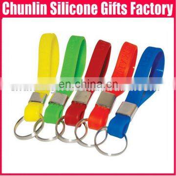 custom cheap silicone rubber keychains