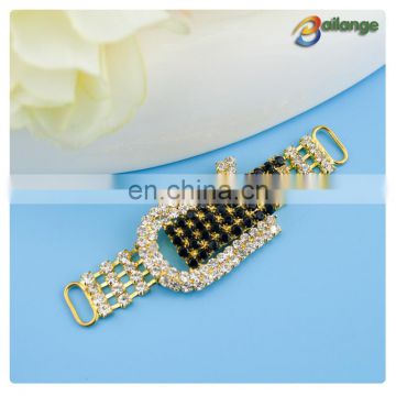 Bailange gold rhinestone buckle ladies clasp belt buckle belt buckle parts gold band for dresses