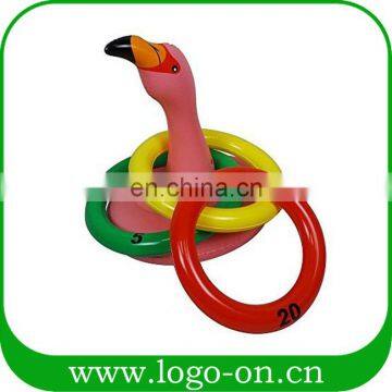 Inflatable Toys Flamingo Ring Toss Game Summer Party Beach Pool Kids Water Game