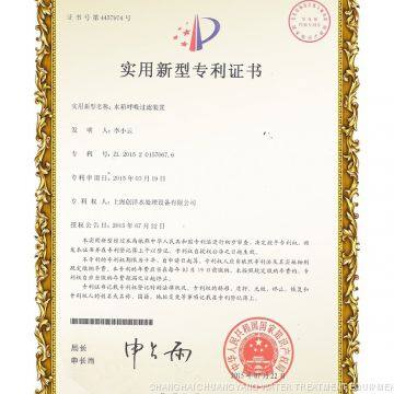 The patent certificate 