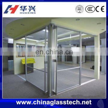 Cheap Commercial Office Aluminum Frameless Sliding Glass Panel Door Design