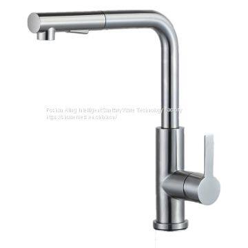 SUS304 Europen Design cold hot brushed kitchen faucet sink mixer