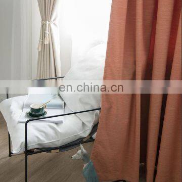 95% Blackout new style thick solid color linen look multiple color options blackout curtain window