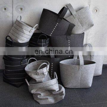 Hot Sale Customization Durable Felt Home Storage Basket Firewood Log Basket photo-7