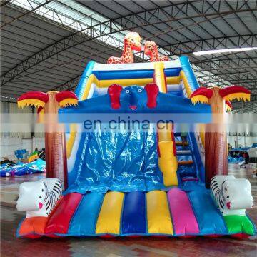 Outdoor Children Amusement Park Animal World Theme Giant Inflatable Slides For Sale photo-2