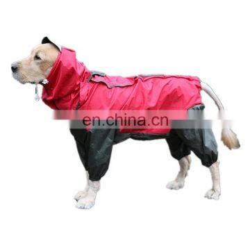 High quality Four-Legged full body raincoat waterproof clothes pets large dog raincoat