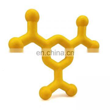 Pet toys molecular formula shape  source of angry  toy floatable  interactive toy dog chew toys