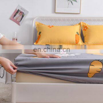 Wholesale Luxury Queen King Size Aole Cotton Bedspread Bedding 3d Flower Fitted Bedsheet Set Mattress Protector Cover photo-5