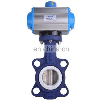 Stainless Steel D671X Series NBR Iron Disc Pneumatic Wafer Butterfly Valve photo-2