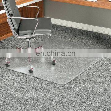 customize size safety clear tempered glass for modernize office glass chair mat