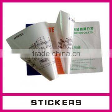 Supply of waterproof vinyl custom stickers in China