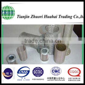 China micro screen elements and wire wedge water screen pipe filter