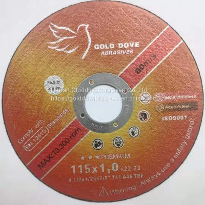 Cuttig disc Cutoff disc 4.5 inch GOLDDOVE abrasive wheel for metal and stainless steel