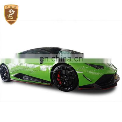 Car accessories set carbon fiber spoiler side skirts front lip for Lambor LP610 modify Revozport style body kit