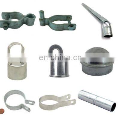 Chain link fence tension band, post cap, chain link fence accessories fittings parts single support arm