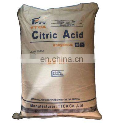 Citric Acid Anhydrous 30-100 Mesh Food Grade TTCA Brand