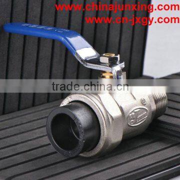 China Junxing single male brass ball valve