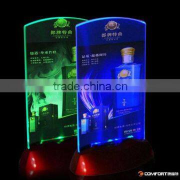 Led lighted rotating display stand