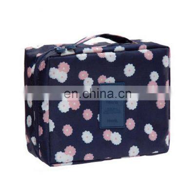 Cosmetic Bag Travel Makeup Bags Brush Holder With Adjustable Divider Soft Makeup Case