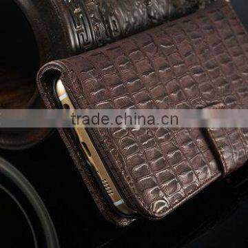 2015 New Crocodile For Samsung Galaxy S6 Case, Flip Case for Samsung S6 9200 Leather Case, Most Popular Cell Phone Case