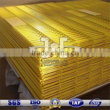 Yellow Color Coated Galvanized High Quality 358 security fence panel