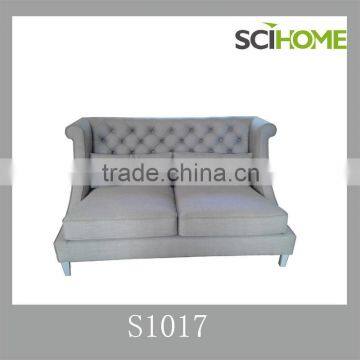 american design 2 seat fabric chesterfield sofa