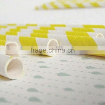 Hot Sale White/Yellow Paper Straws