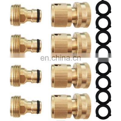Factory Direct Supply Garden Hose Splitter 2 Way Brass Garden Hose Quick Connector Used for Garden Watering photo-5