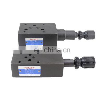 Quality Guaranteed MRV Series Black Stacked Relief Pneumatic Control Hydraulic Valves