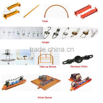 Hanging conveyor system conveyor chain