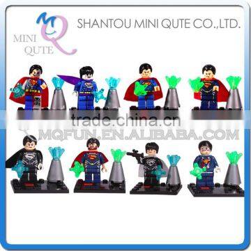 Mini Qute LEBQ 8pcs/set Marvel Avenger batman Superman super hero building block action figures educational toy NO.1661-1668