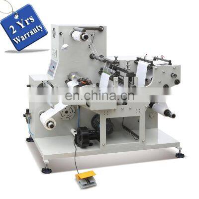 USK450A High Speed Self-Adhesive Blank Price Label Sticker Rotary Die Cutting Slitting Rewinding Machine with Magnetic Cylinder